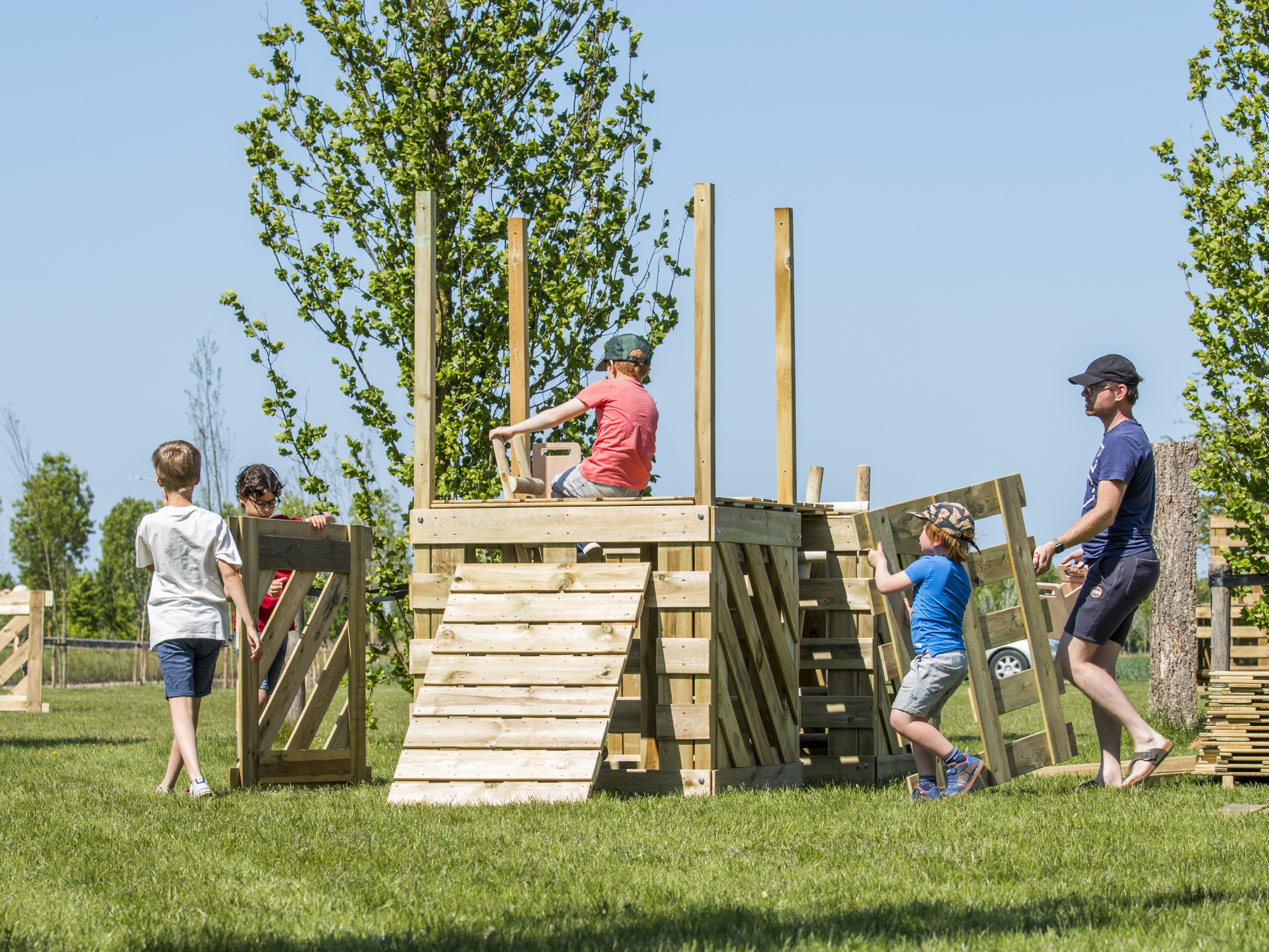 Hutten bouwen sportdag