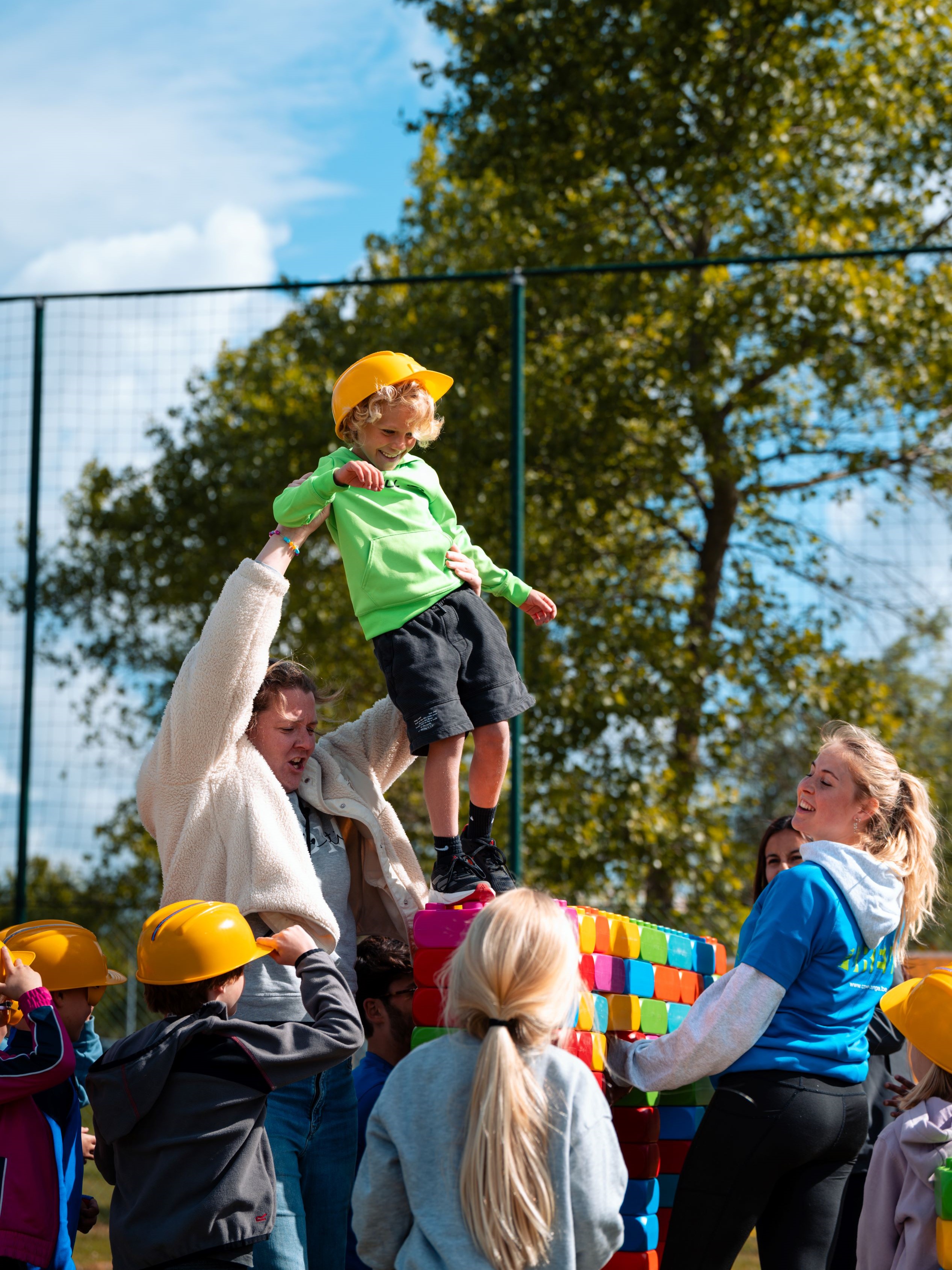 bouwen op sportdag